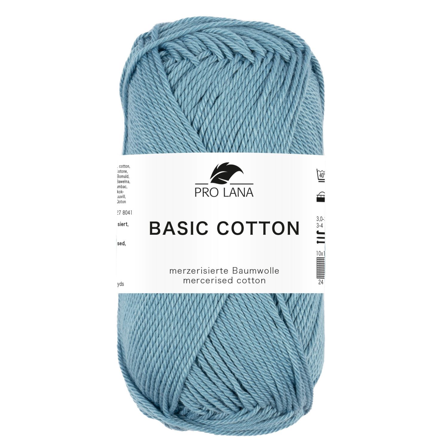Pro Lana Pro Lana BASIC COTTON Baumwollgarn 50 g Häkelwolle, 125 m (Perfektes Baumwoll-Garn für leichte Pullover, Mützen und Аксессуары), 50 g
