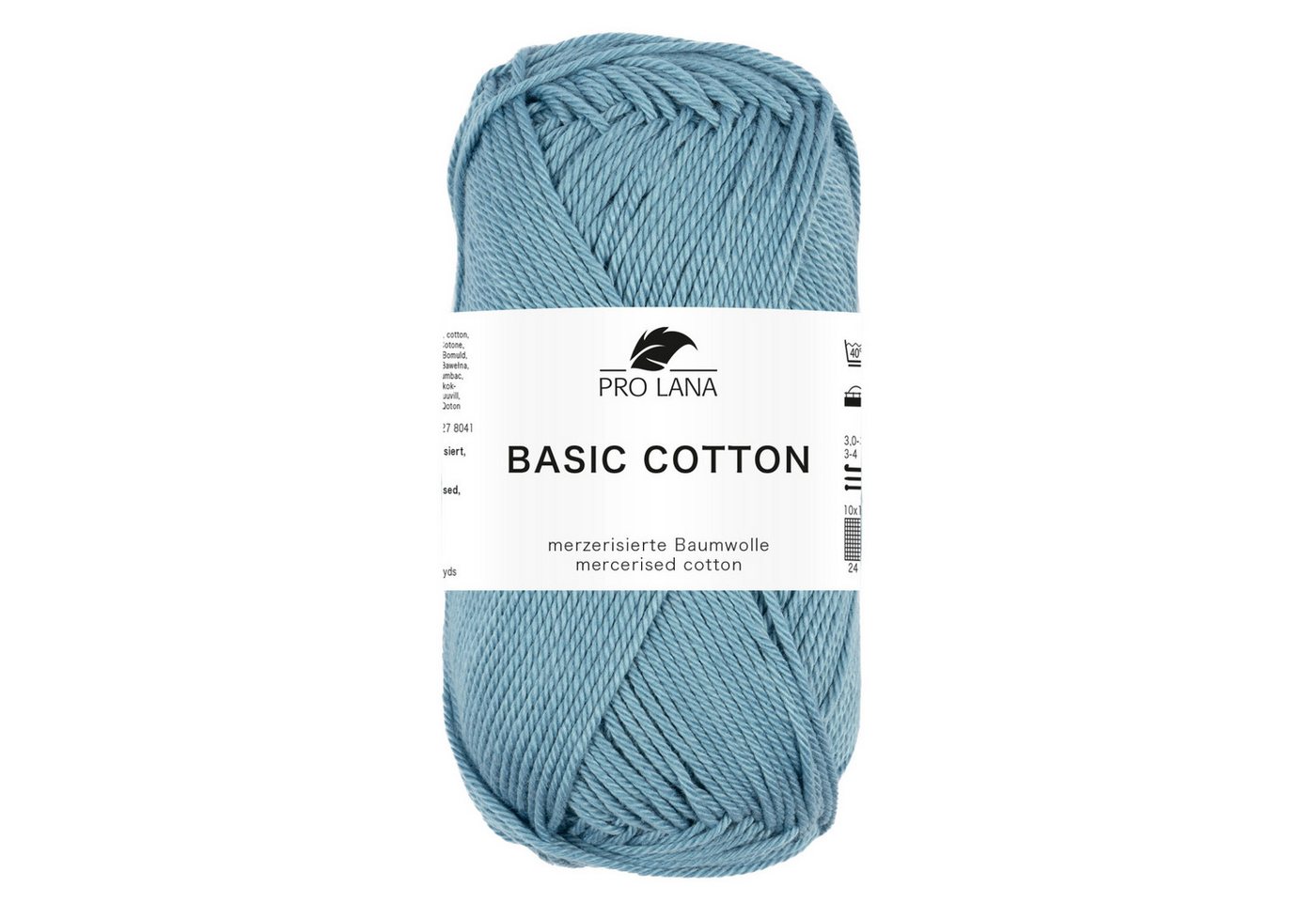 Pro Lana Pro Lana BASIC COTTON Baumwollgarn 50 g Häkelwolle, 125 m (Perfektes Baumwoll-Garn für leichte Pullover, Mützen und Accessoires), 50 g