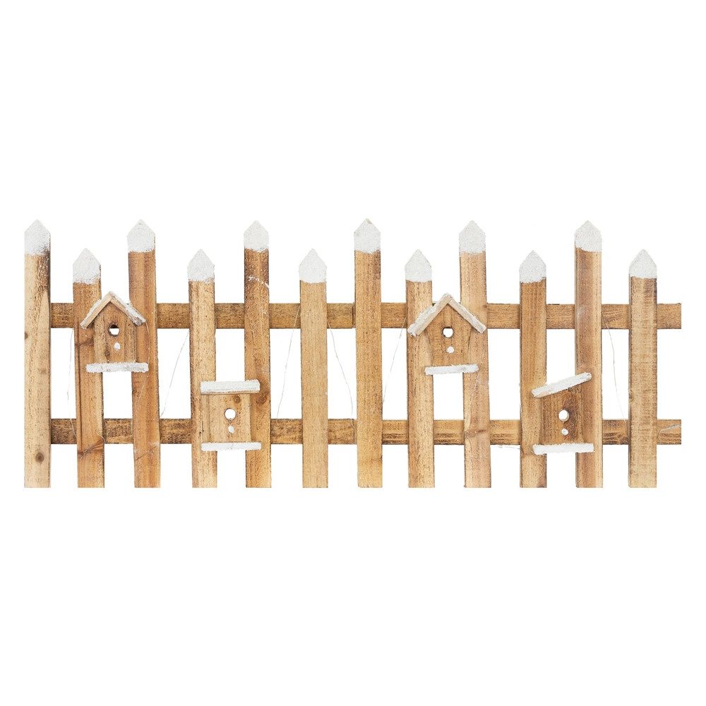 ECD Germany Weihnachtsfigur Deko Holz Zaun Mini Gartenzaun Mini-Lattenzaun, günstig online kaufen