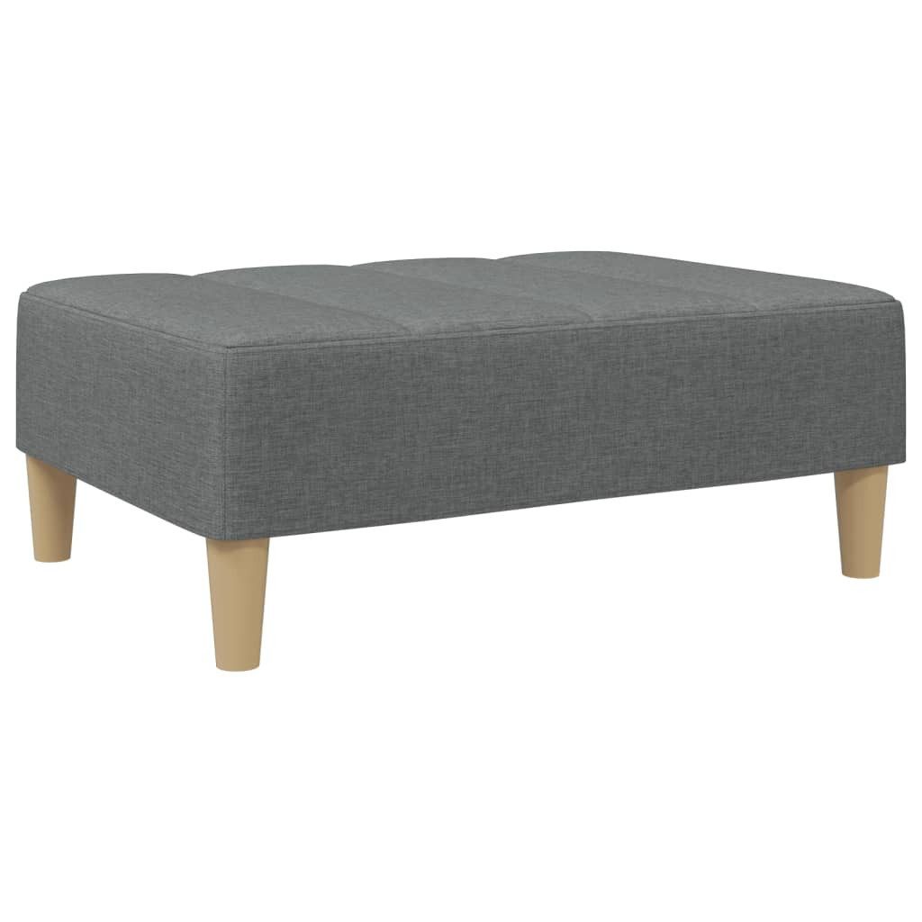 vidaXL Polsterhocker Fußhocker Dunkelgrau 77x55x31 cm günstig online kaufen