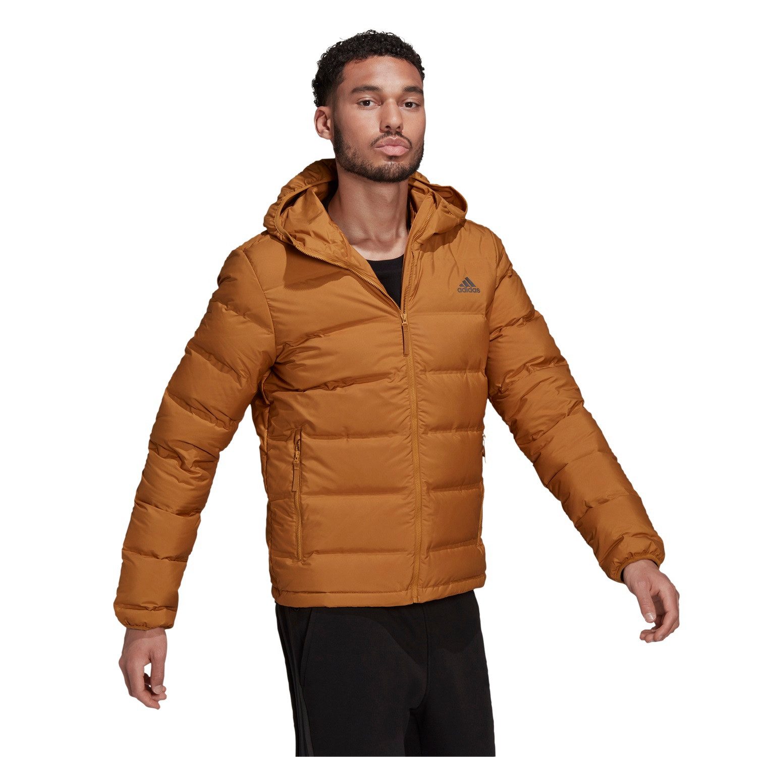 Winterjacke Winter-Daunenjacke Helionic (wind- und wasserabweisend) braun Herren
