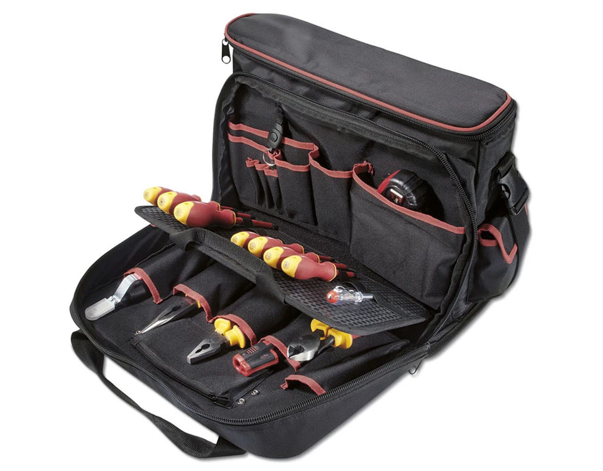 Werkzeugkoffer PARKSIDE Elektriker Werkzeug-Set bis 1000V 14tlg. Werkzeugtasche