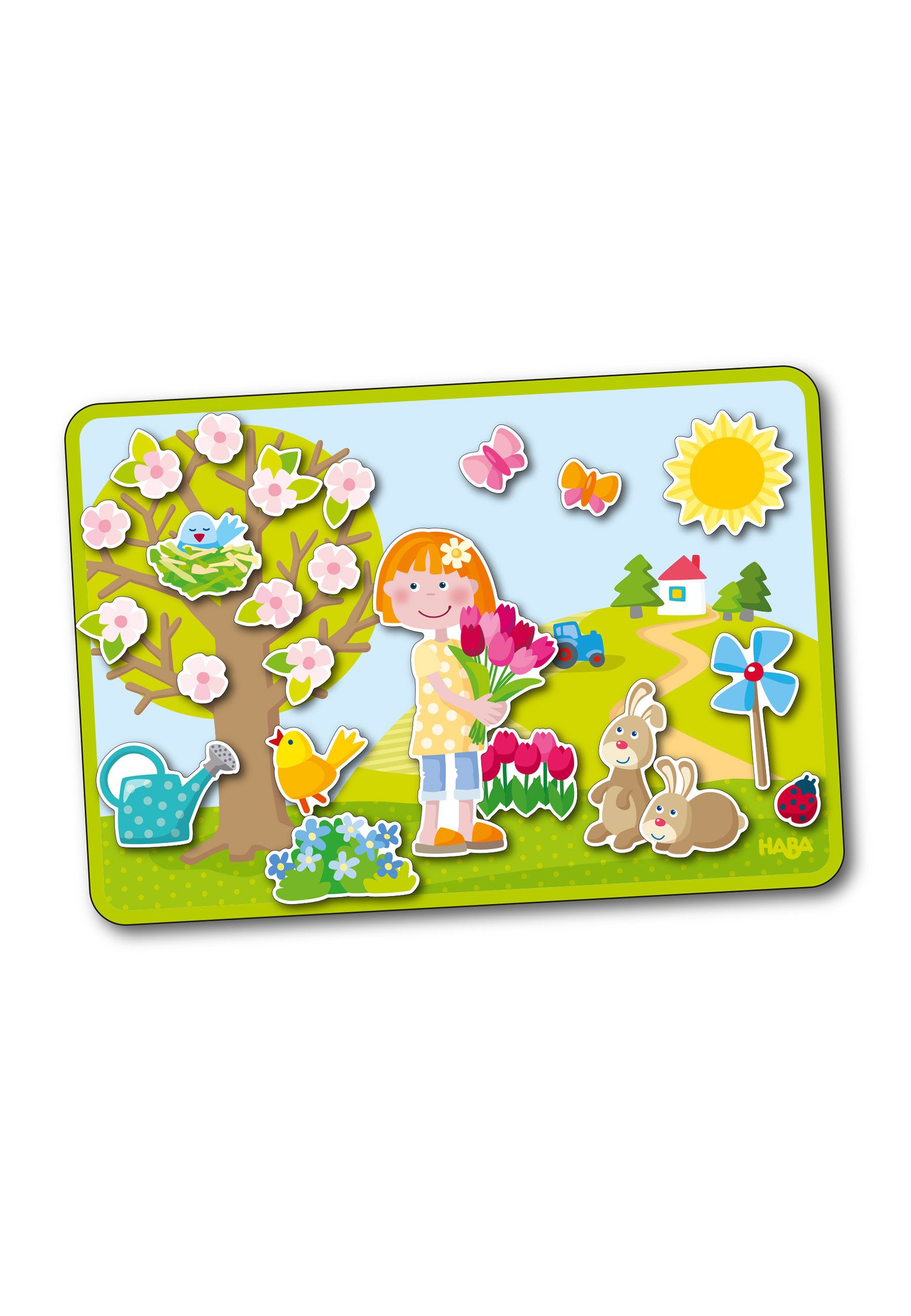 Haba Puzzle Magnetspiel-Box Jahreszeiten, Puzzleteile, unisex neutral