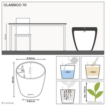 Lechuza® Pflanzkübel Pflanztopf Classico 70 weiß hochglanz