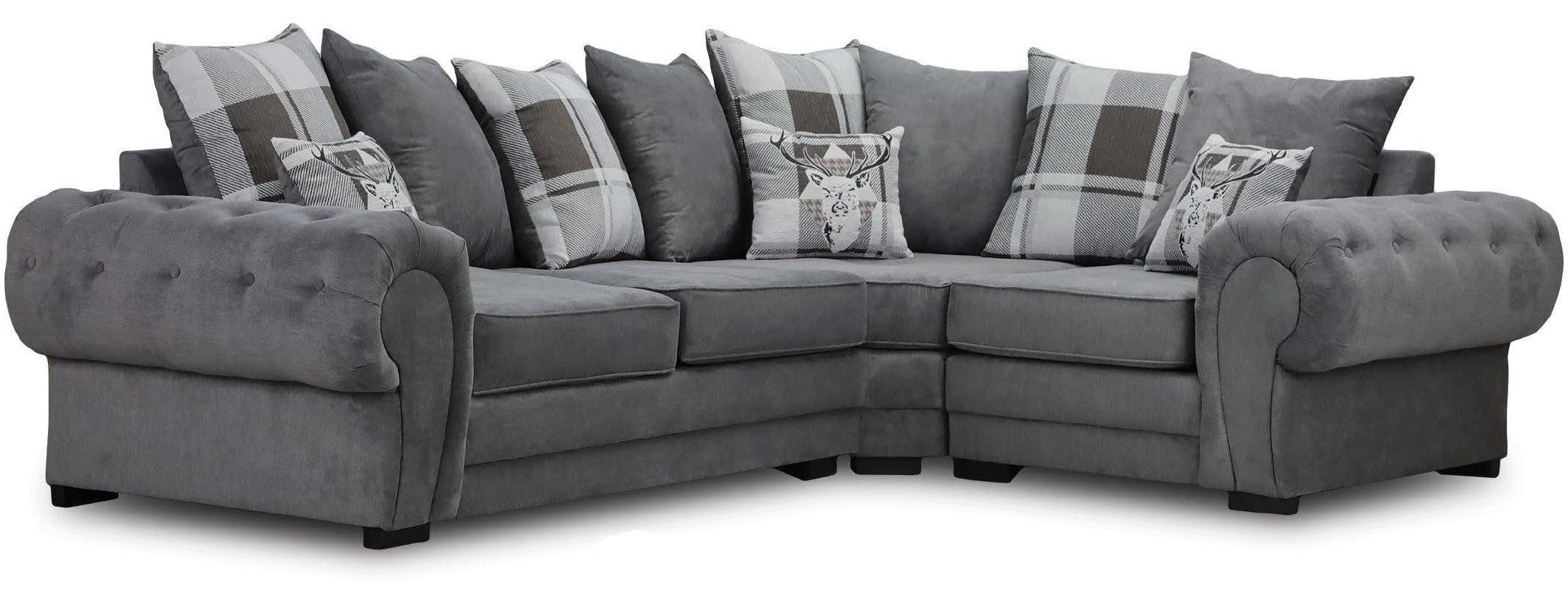 Xlmoebel Ecksofa Italienisches Sofa mit hochwertigem Textilbezug und bequemem Design, Hergestellt in Europa