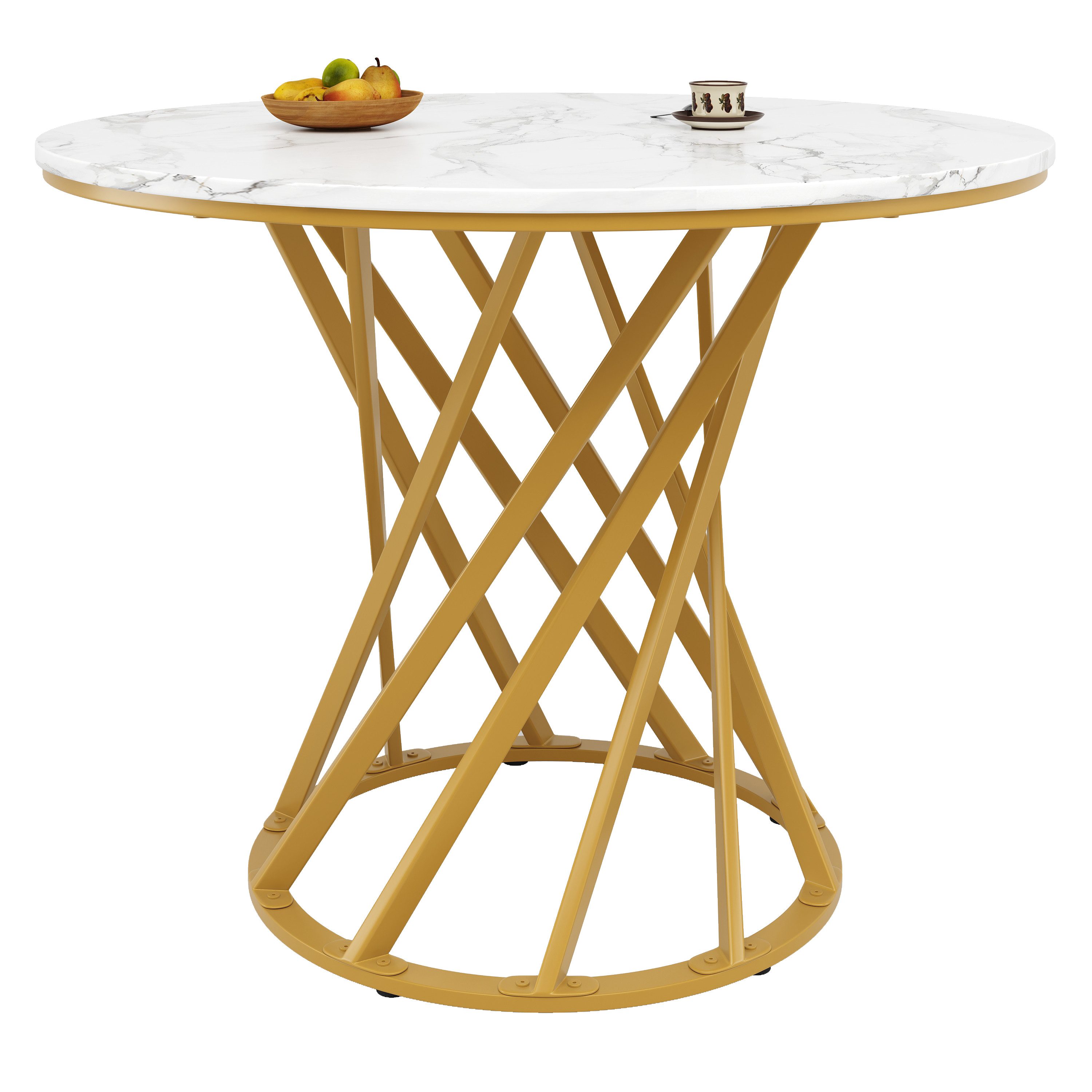 OKWISH Essgruppe Esstisch,Esszimmerstühle,Esstisch-Set, (1-tlg., 80×80×76 c günstig online kaufen