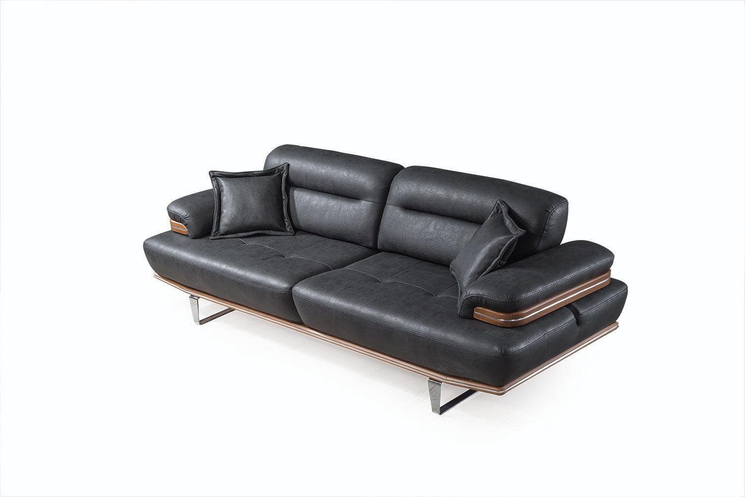 JVmoebel Sofa 1 Design Sitz Sofa Möbel Teile, Europa Leder Luxus Sofas Sitz Couch Dreisitzer Stil, 3 in Made