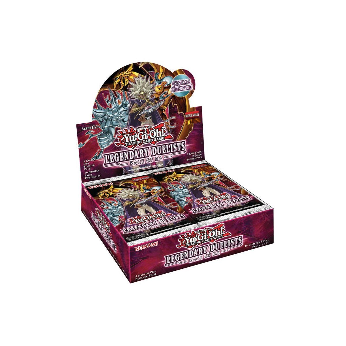 Yu-Gi-Oh Sammelkarte Legendary Duelists: Rage of Ra Display, Deutsch