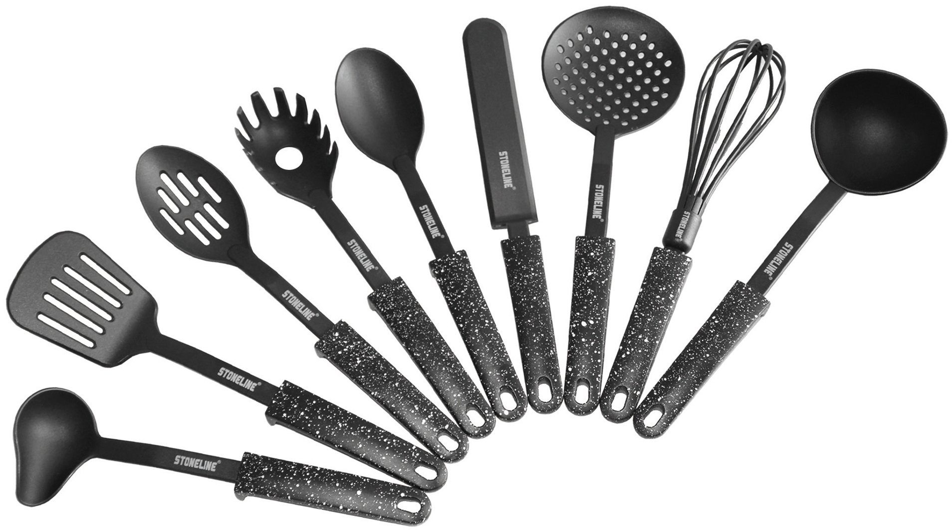 STONELINE Kochbesteck-Set (Set, 9-tlg), Kunststoff, mit Stütze