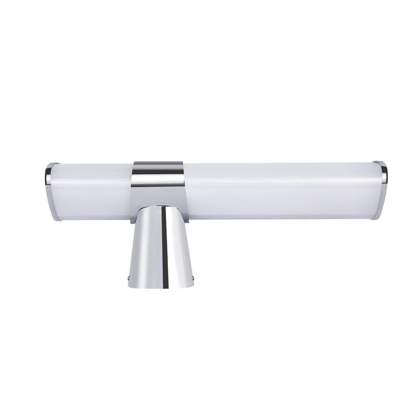 ZMH LED Spiegelleuchte Badzimmer 6W Schwarz/Nickel Badleuchte Wand 30cm Neutralweiß Flur, Einfache Installation, LED fest integriert, IP44 Spritzwassergeschützt Wandmontage für Keller