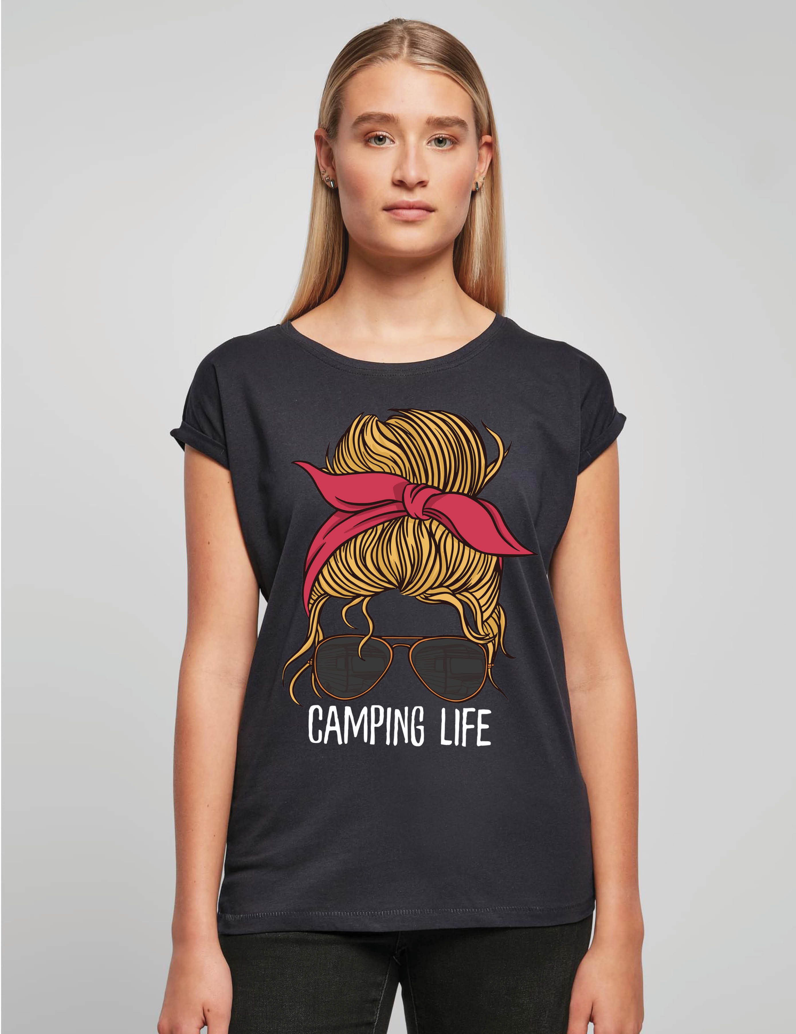 Youth Designz Print-Shirt "Camping Life Frau" günstig online kaufen