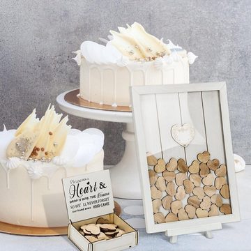 Clanmacy Einzelrahmen Gästebuch Holzrahmen Hochzeitsgeschenk Bilderrahmen Hochzeit