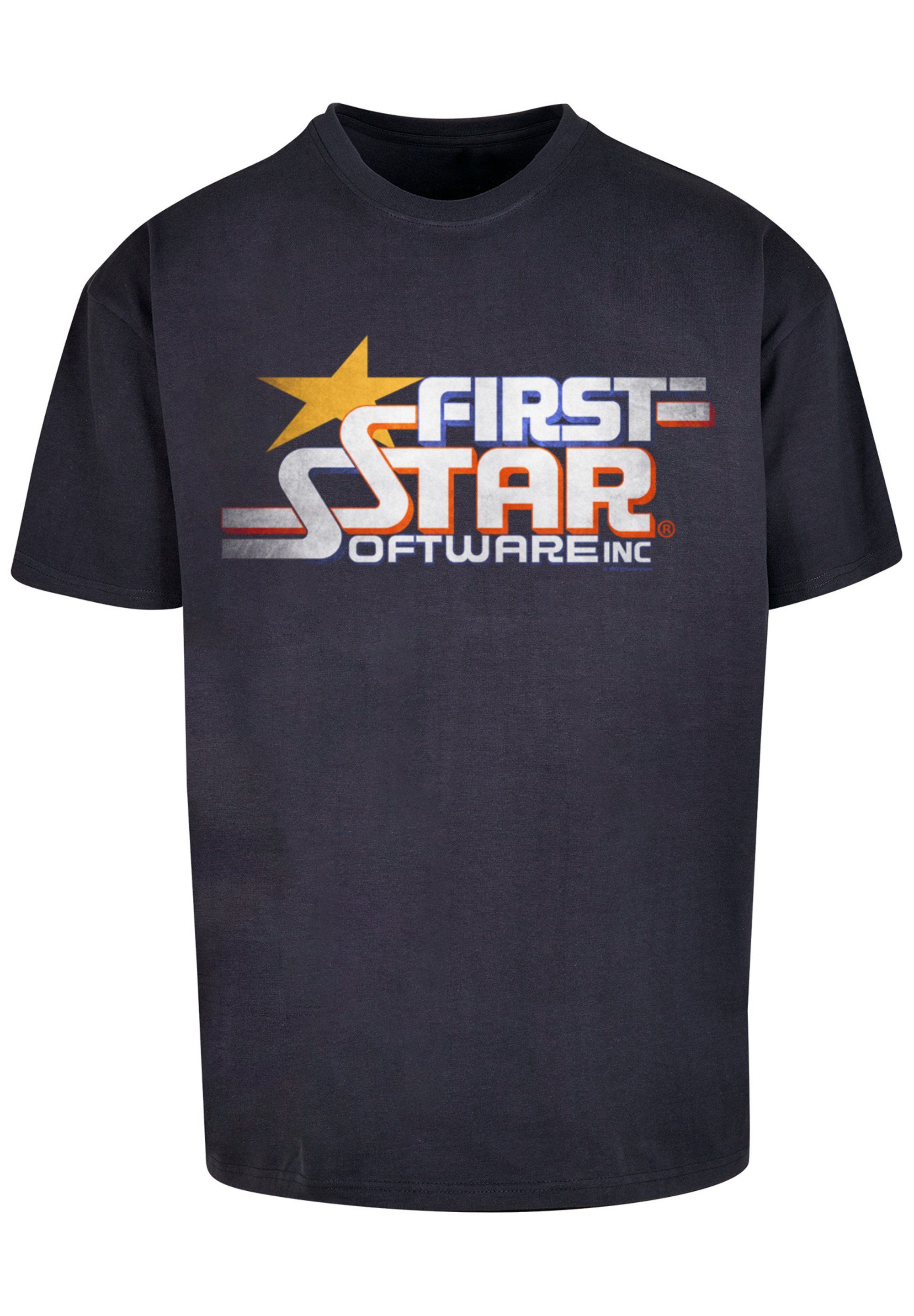 FIRSTSTAR navy Retro Print T-Shirt F4NT4STIC Inc Gaming SEVENSQUARED