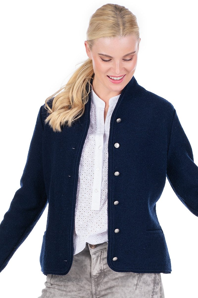 Hammerschmid Trachtenjanker Walkjacke Damen - VELDEN - marine günstig online kaufen