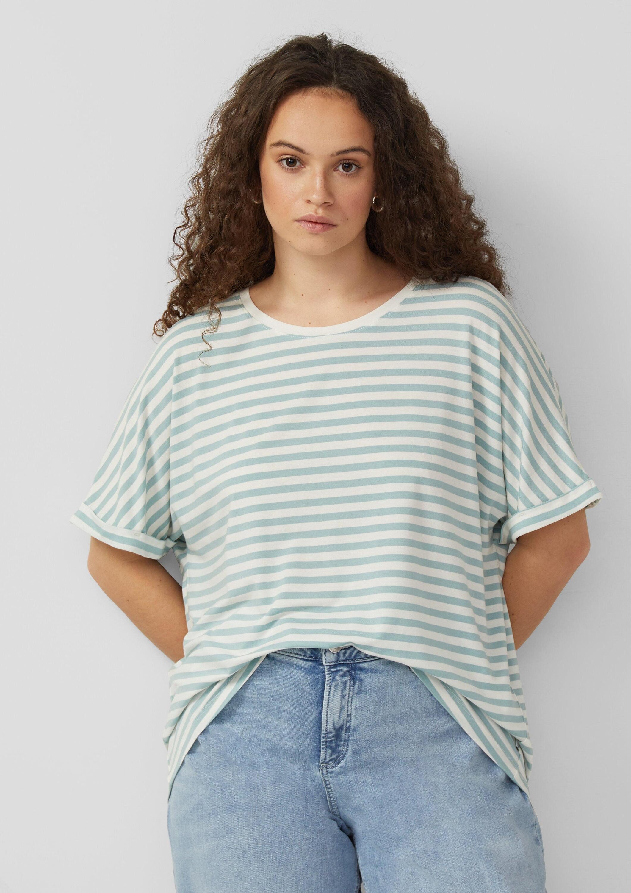 QS Kurzarmshirt T-Shirt T-Shirt mit Fledermausärmeln im Loose Fit günstig online kaufen