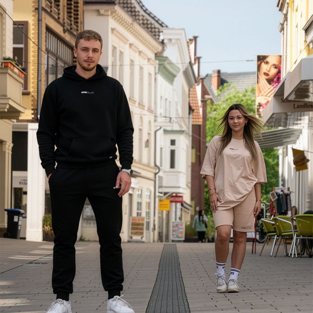 HOME WEAR Jogginghose Sweatpants 100% Bio-Baumwolle, Schwerer Premium Stoff günstig online kaufen