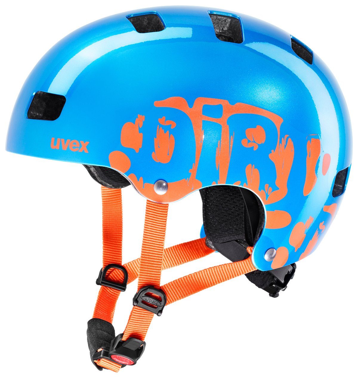 Uvex Kinderfahrradhelm Kid 3 Dirtbike blue-orange (metallic)