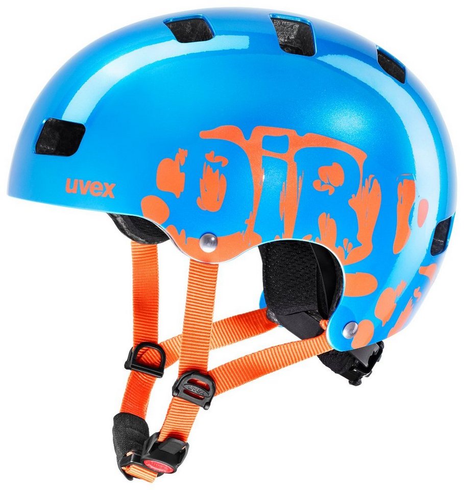 Uvex Kinderfahrradhelm Kid 3 Dirtbike blue-orange (metallic)