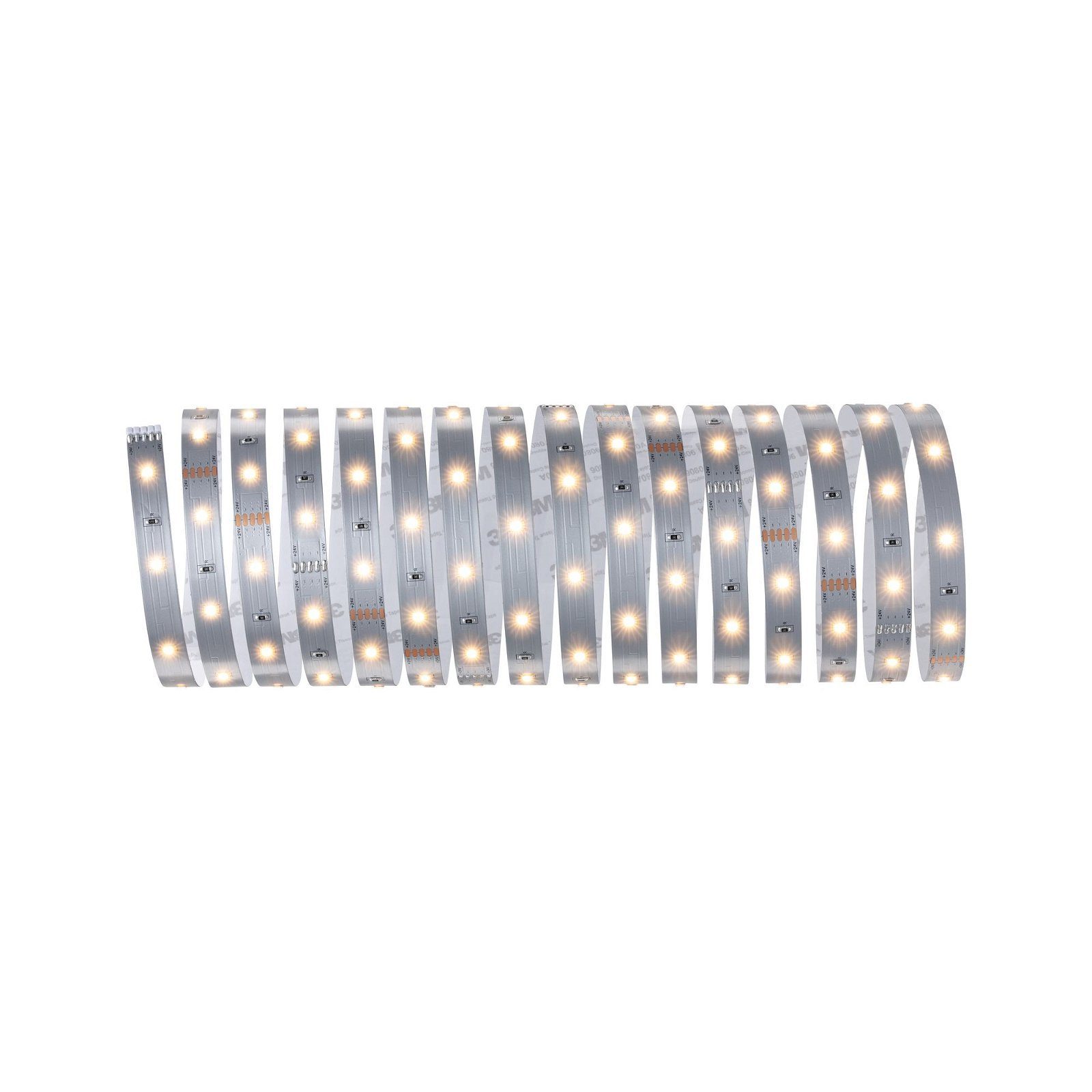 Paulmann LED-Streifen MaxLED 250 Stripe 5m IP20 2700K 19W 230/24V Silber, 1-flammig