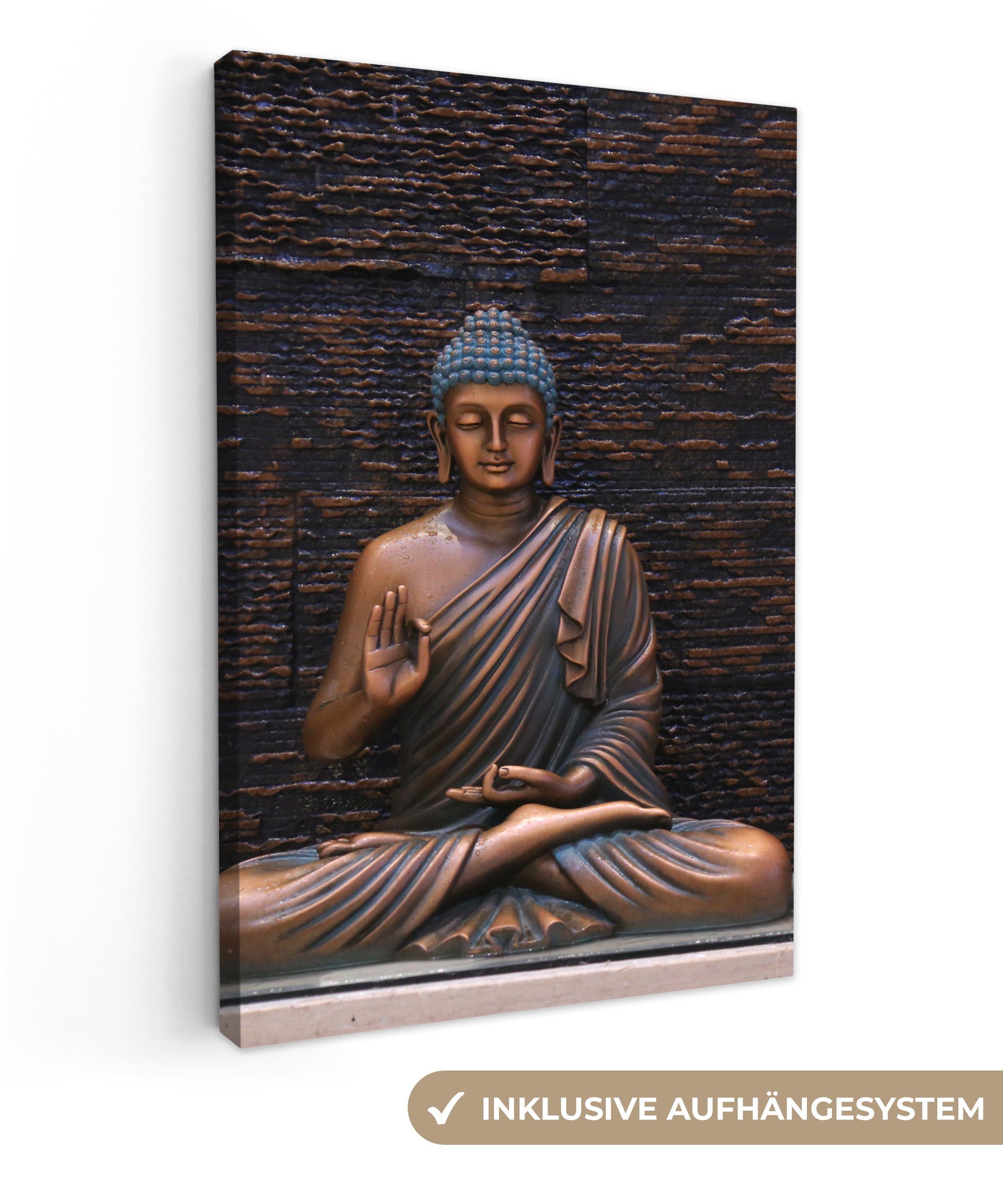 OneMillionCanvasses® Leinwandbild Buddha - Buddha-Statue - günstig online kaufen