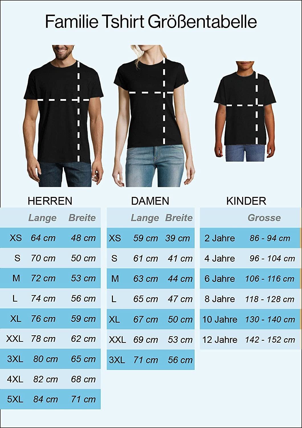 Youth Designz T-Shirt King Queen Prince Princess Herren Damen Kinder T-Shirt Set (1-tlg) mit modischem Print