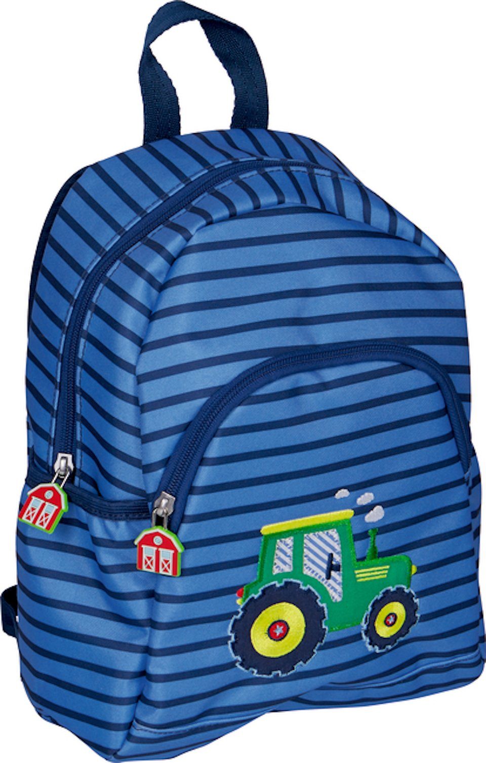 COPPENRATH DIE SPIEGELBURG Kinderrucksack Rucksack Traktor (Wenn ich mal groß bin) Kinderrucksack Jungen blau (Set, Set), mit abnehmbarem Brustgurt