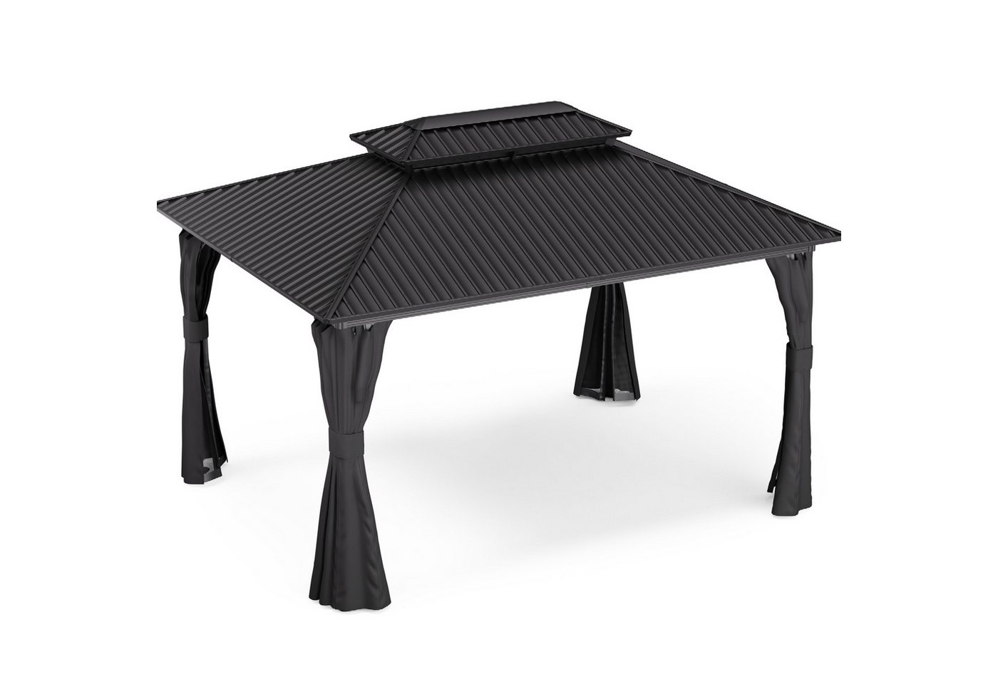Thumbnail - blumfeldt Pavillon ShadeFortress, (Set), Pergola 3x4m pulverbeschichtet wetterfest Garten