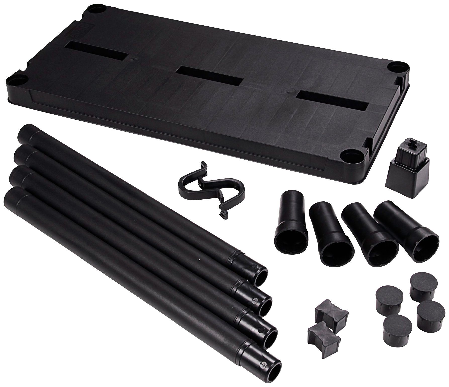 ONDIS24 Shelving Unit, Set of 2, 5 Shelves each, Plastic