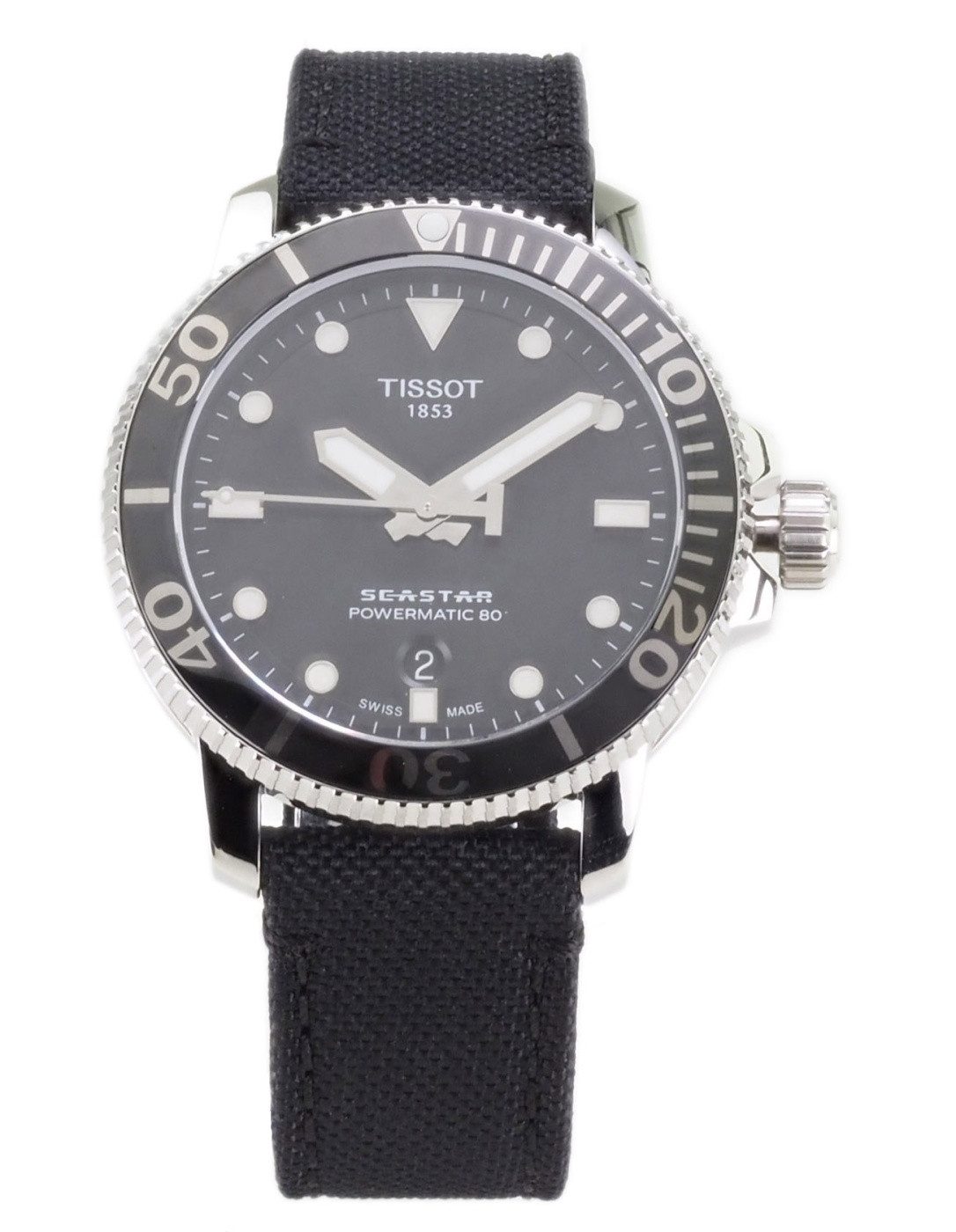 Tissot Automatikuhr Tissot Automatik Herren Uhr T1204071705100 Seastar 1000 Powermatic 80, (Weiß)