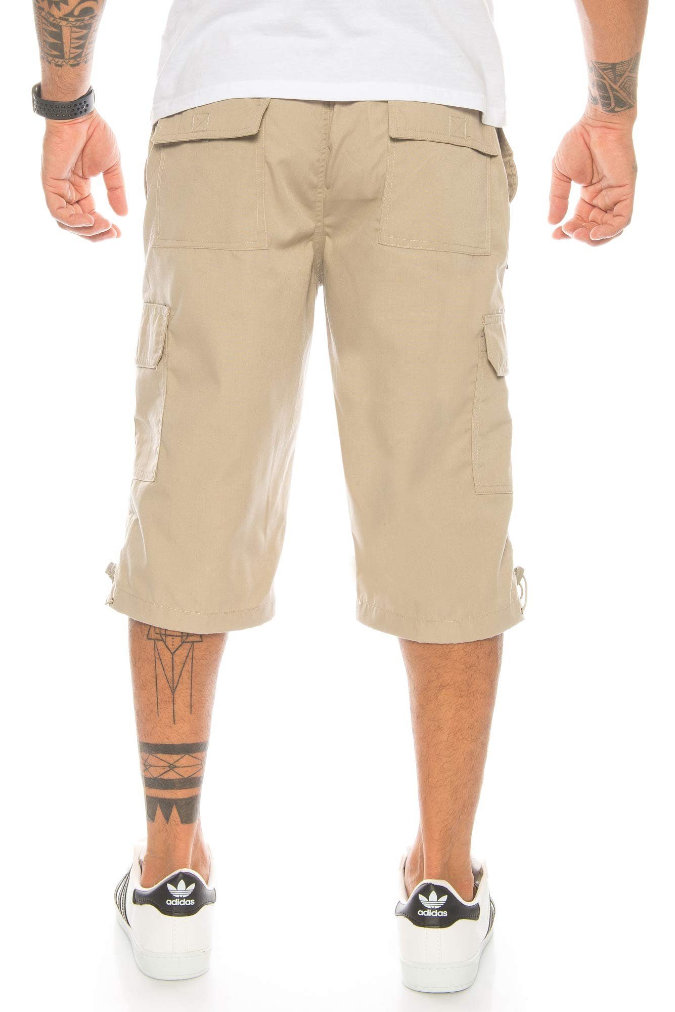 Kendindza Collection Cargoshorts Bermuda Shorts Herren Kurze Hose Herren 3/4 Hose Cargo Shorts Kurze Hose Herren Cargoshorts Herren Sommer Stretch Gummibund