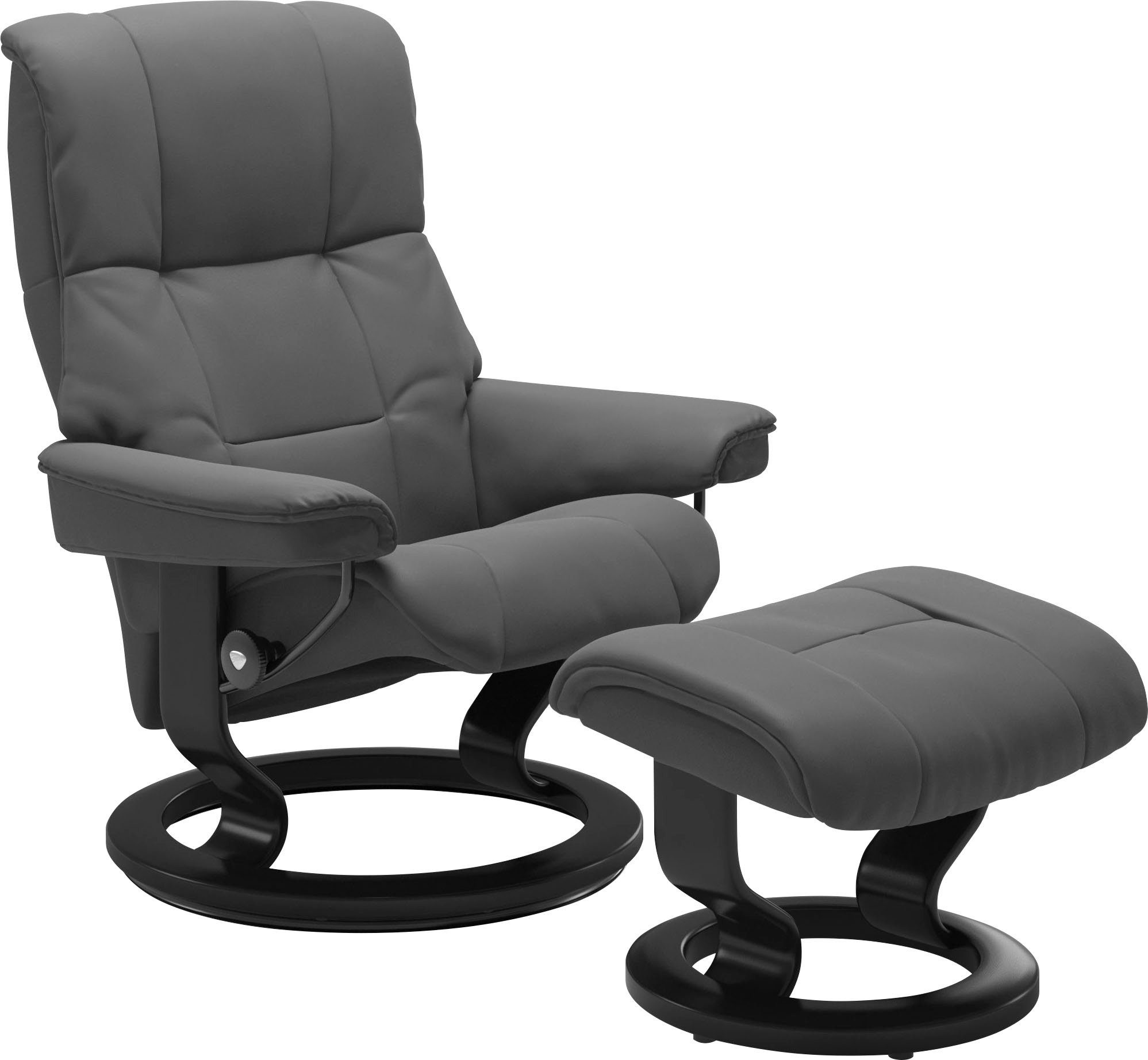 Stressless® Relaxsessel Mayfair (Set, Relaxsessel mit Hocker), mit Hocker, mit Classic Base, Größe S, M & L, Gestell Schwarz