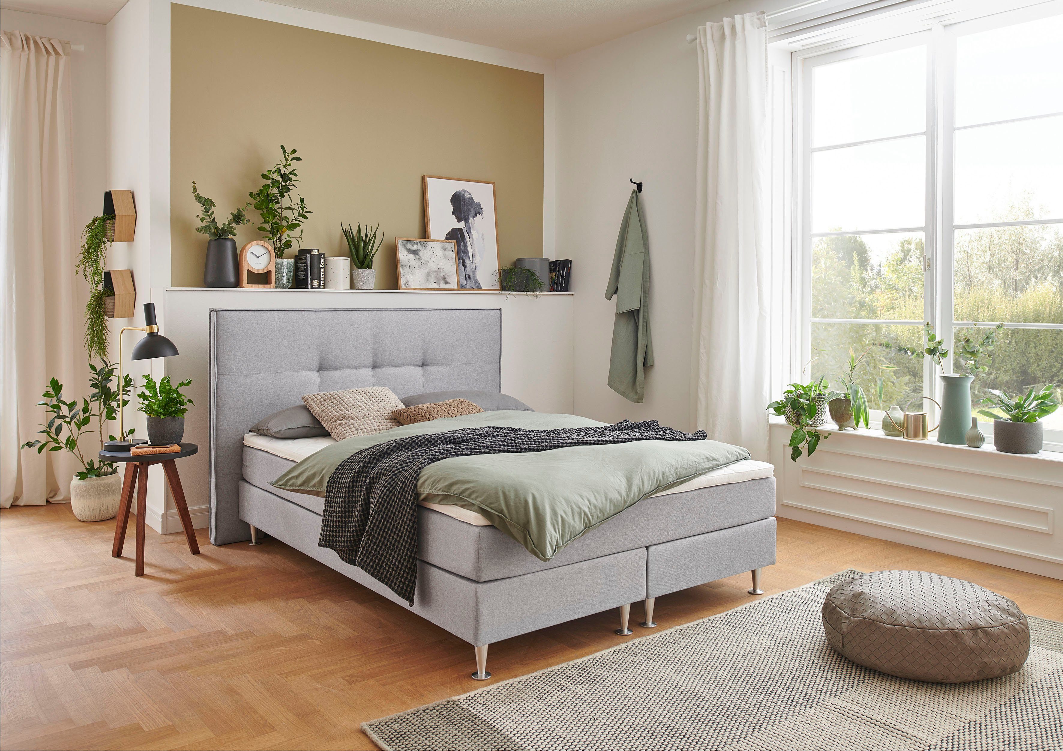 ATLANTIC home collection Boxbett Barnett, mit Taschenfederkern-Matratze und Topper