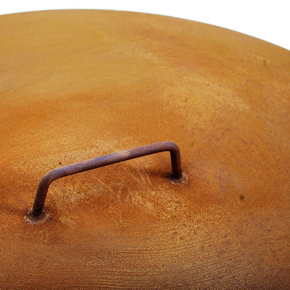 Czaja Feuerschale Feuerschalen Deckel 80 cm in Rostoptik, für alle Feuersch günstig online kaufen