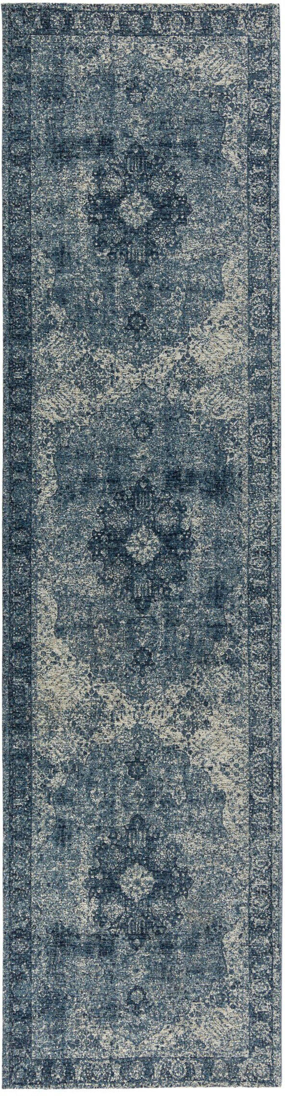 FLAIR RUGS Läufer Antique Vintage-Muster, rechteckig, Höhe: 4 mm, Chenille Stil Teppich, Wohnzimmer, Schlafzimmer, Esszimmer