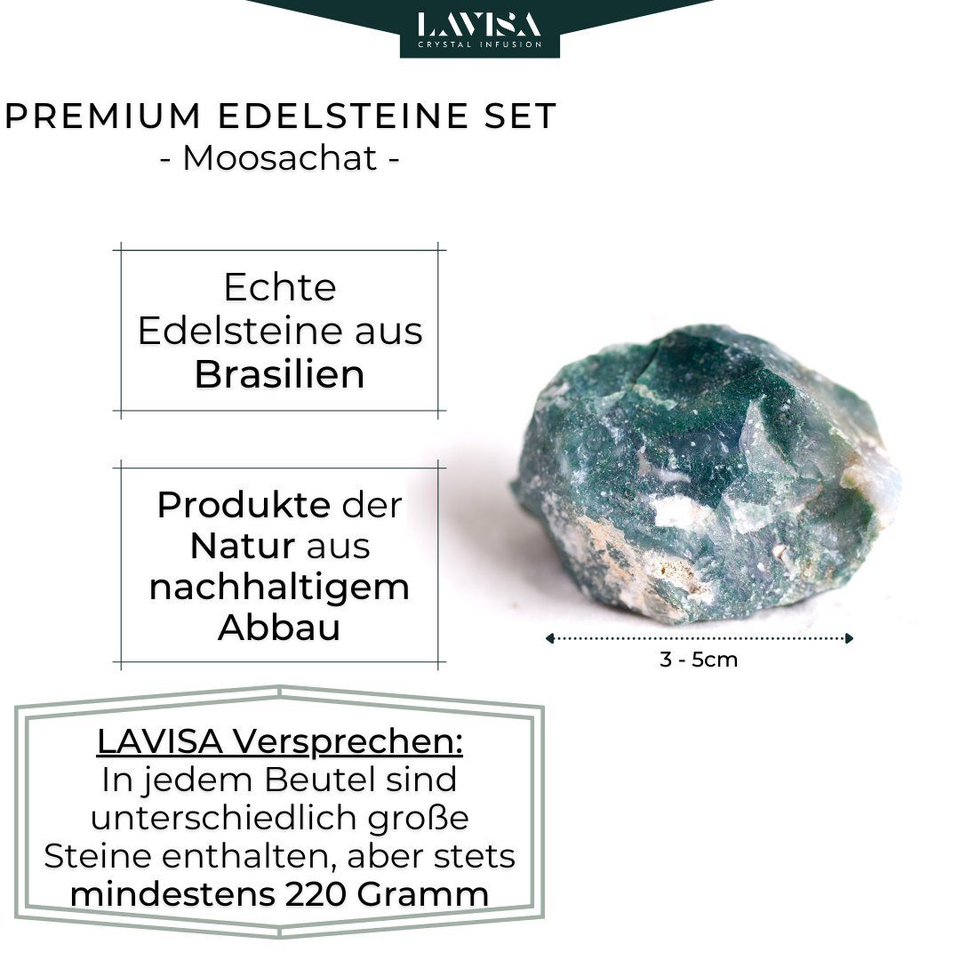LAVISA Edelstein echte Edelsteine, Kristalle, Wassersteine, Mineralien Natursteine, Edelstein Wasserstein Kristall Naturstein