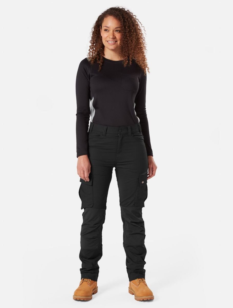 Temp Dickies Arbeitsbundhose Damen Schwarz Arbeitshose Dickies IQ365