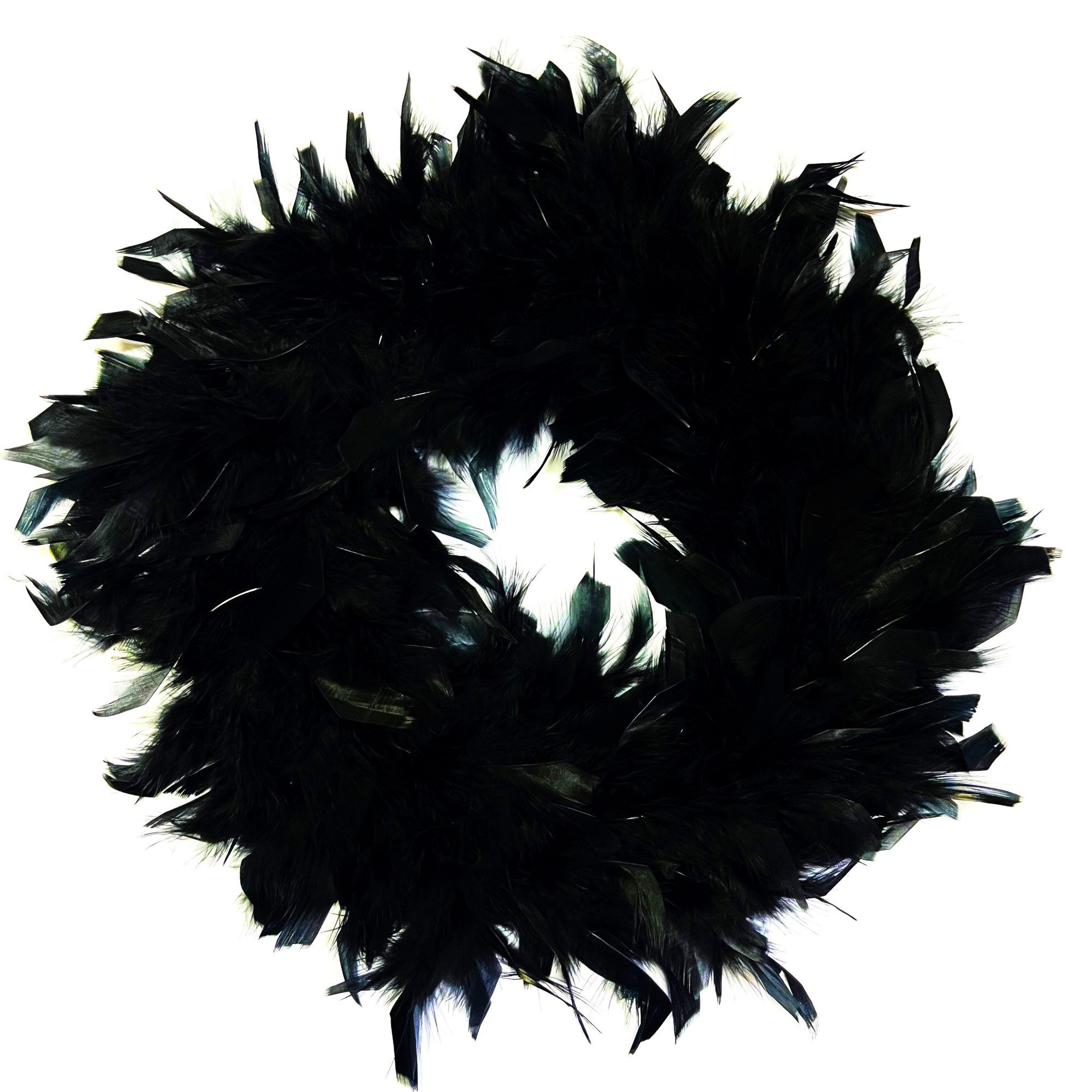 Exner GmbH Garten- & Wohnaccessoires Dekokranz Federkranz Schwarz Deko 25 c günstig online kaufen