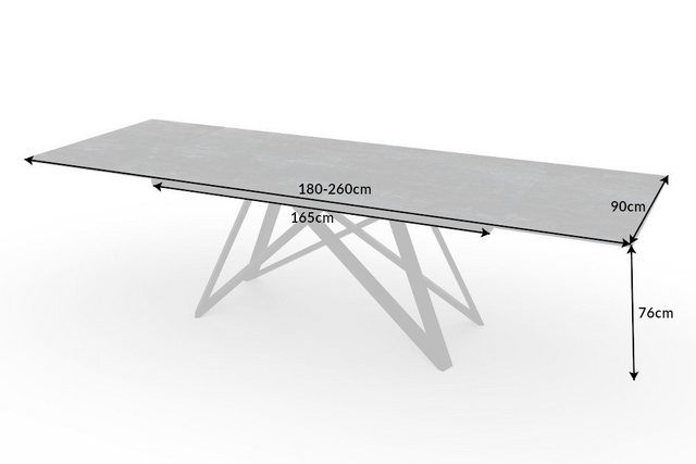 Esstisch »ATLAS 180-220-260cm VARIANTENWAHL«, ausziehbar Esstisch »ATLAS 180-220-260cm VARIANTENWAHL«, ausziehbar