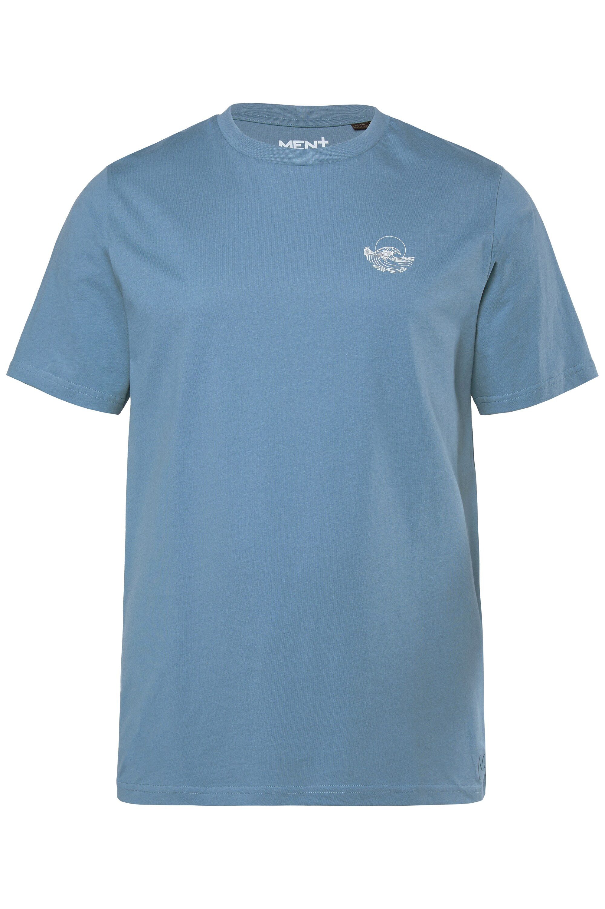 Men Plus T-Shirt T-Shirt Halbarm kleiner Print – Bild 3 von 4