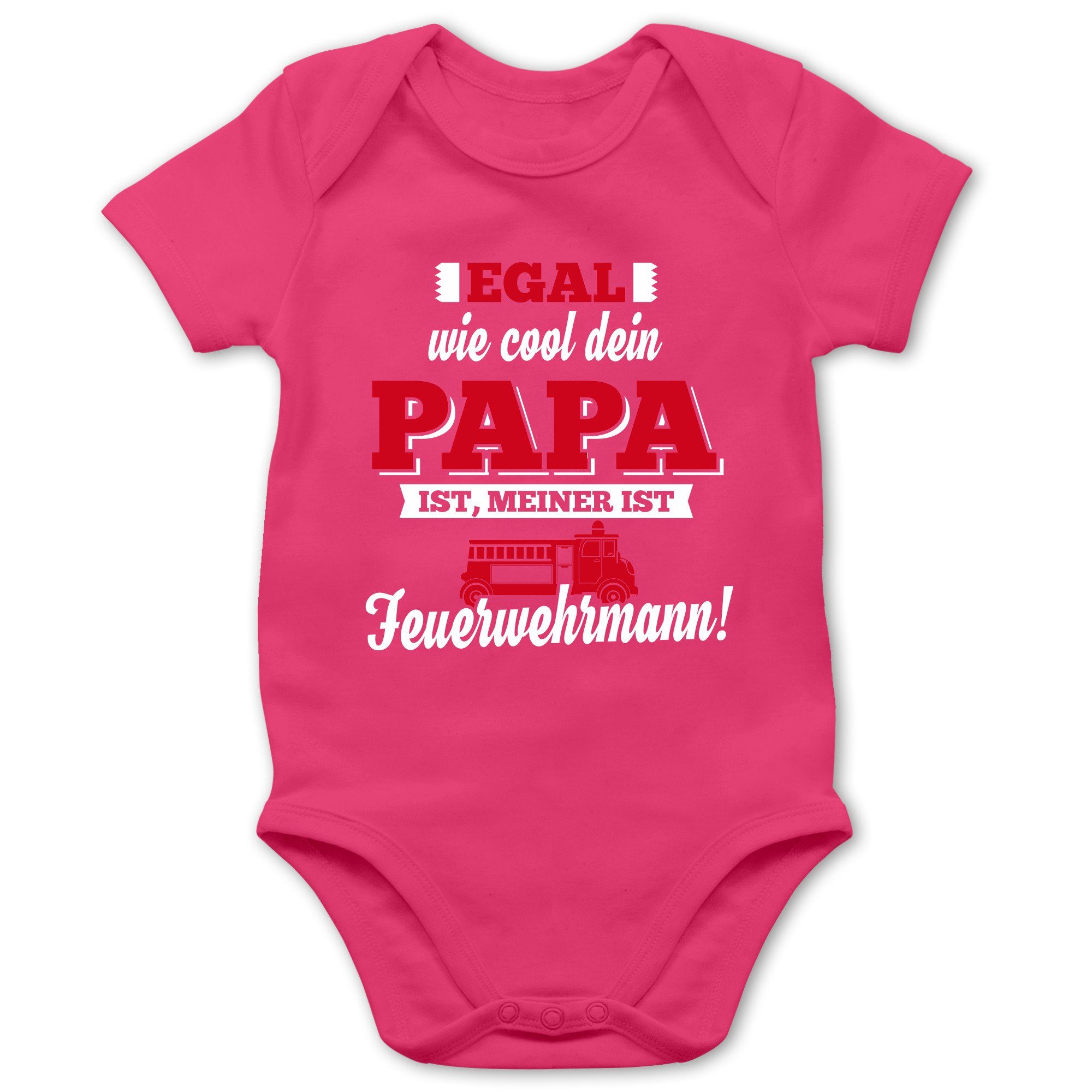 Shirtracer Shirtbody »Egal wie Cool dein Papa meiner ist Feuerwehrmann