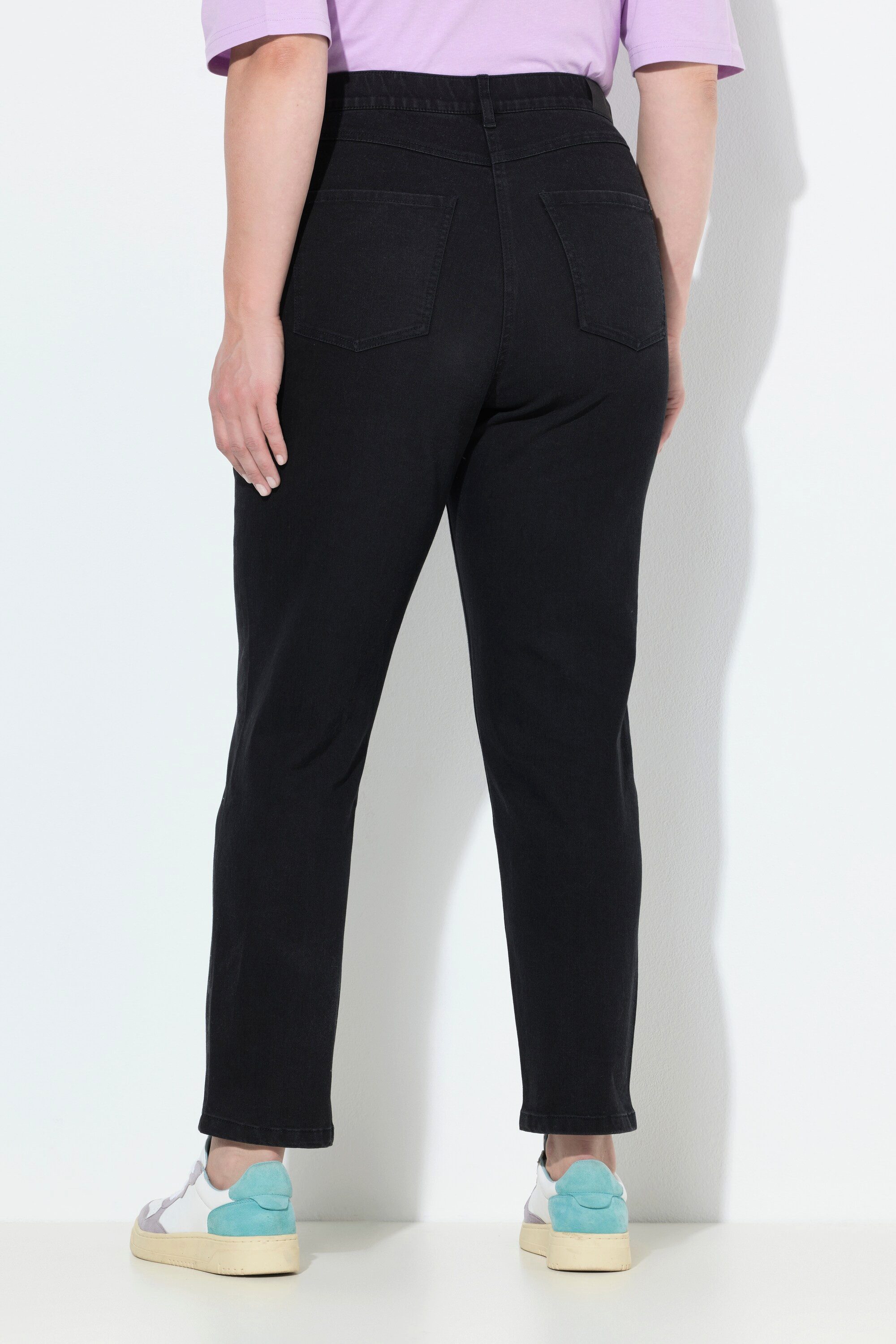 Ulla Popken Regular-fit-Jeans Mom-Jeans 5-Pocket-Hose Komfortbund Stretchdenim Bestseller – Bild 3 von 4