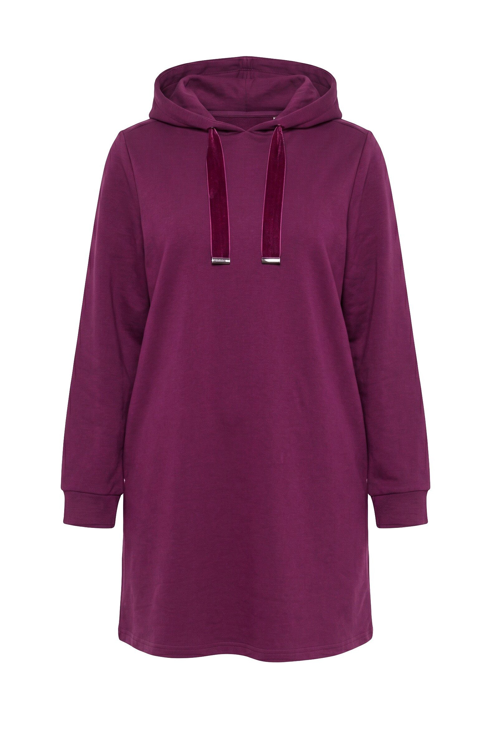 Ulla Popken Jerseykleid Sweatkleid Kapuze A-Linie Langarm Taschen – Bild 2 von 4