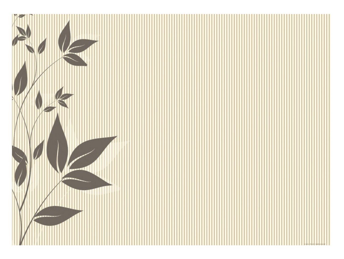 Platzset, AVA, Tischsets aus Papier Stück 50 Braun mit 43x30cm Motiv Blätter Natur