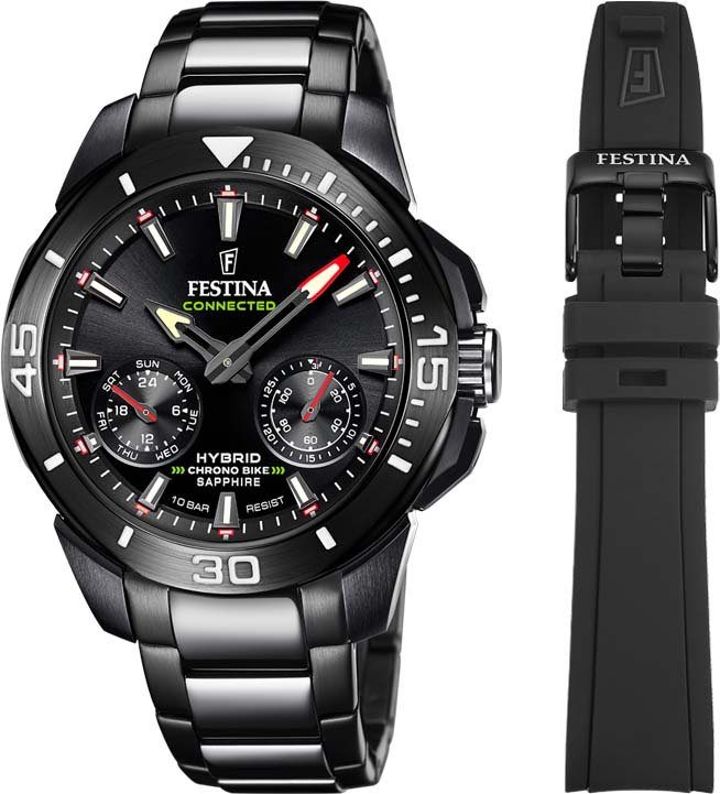 Festina Chronograph Chrono Bike Connected, F20648/1, (Set, 3-tlg., Uhr mit günstig online kaufen