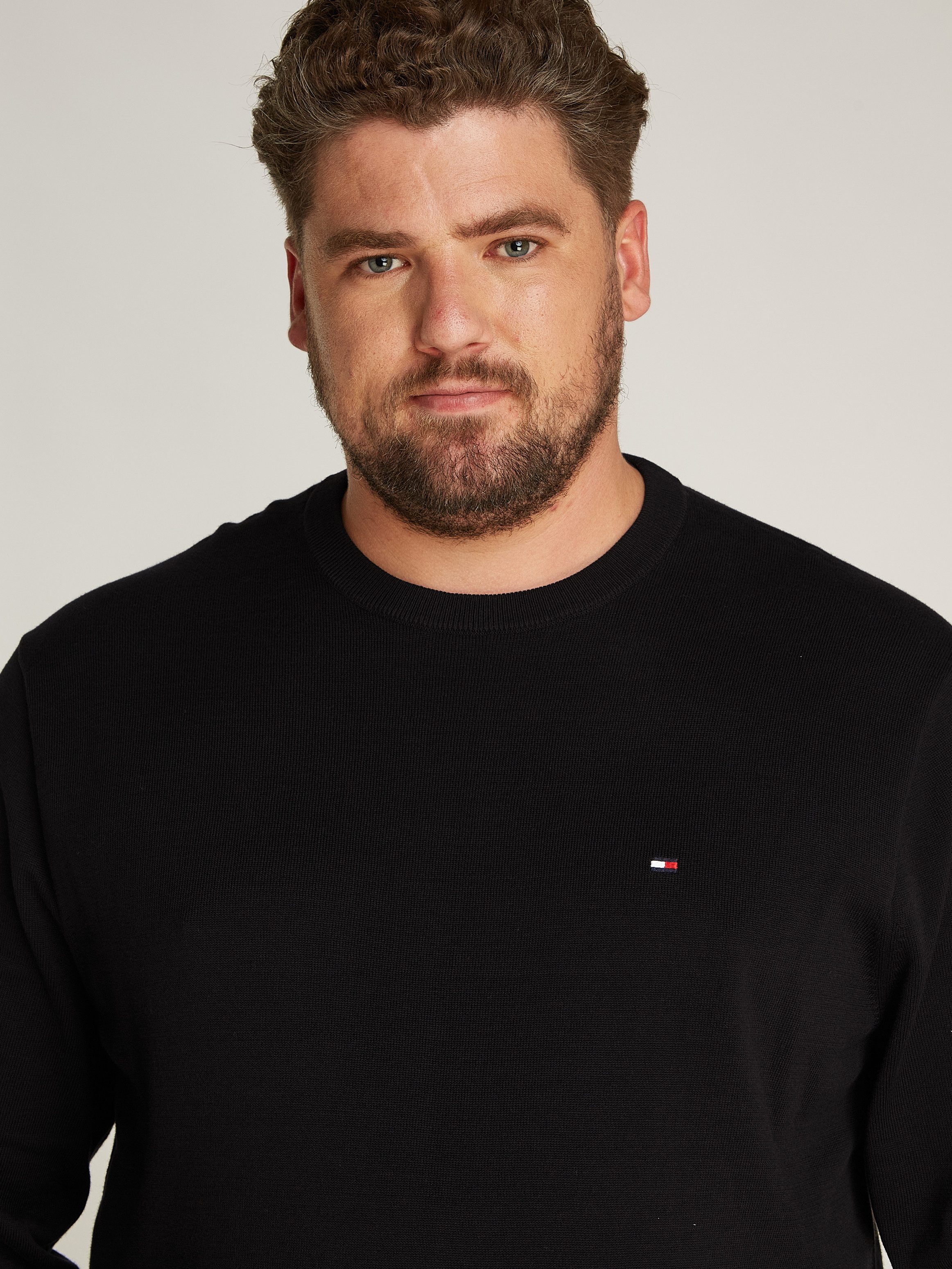 Tommy Hilfiger Big & Tall Rundhalspullover BT-ESSENTIAL COTTON CREW NECK-B günstig online kaufen