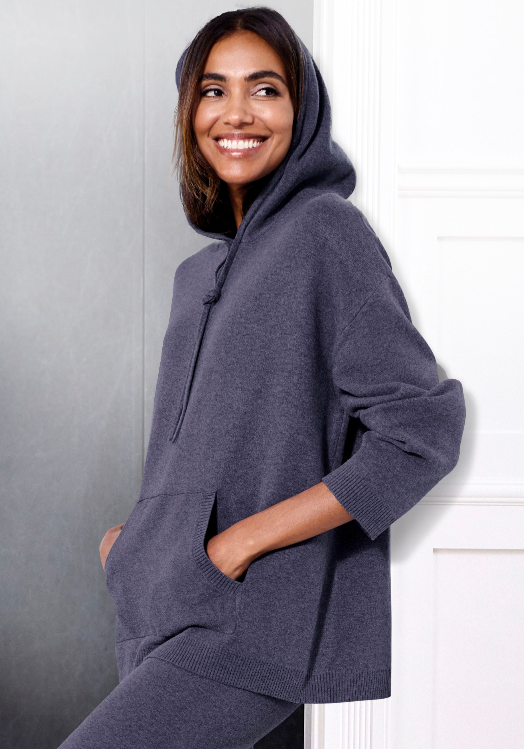 Elbsand Hoodie aus hochwertigen Strick günstig online kaufen