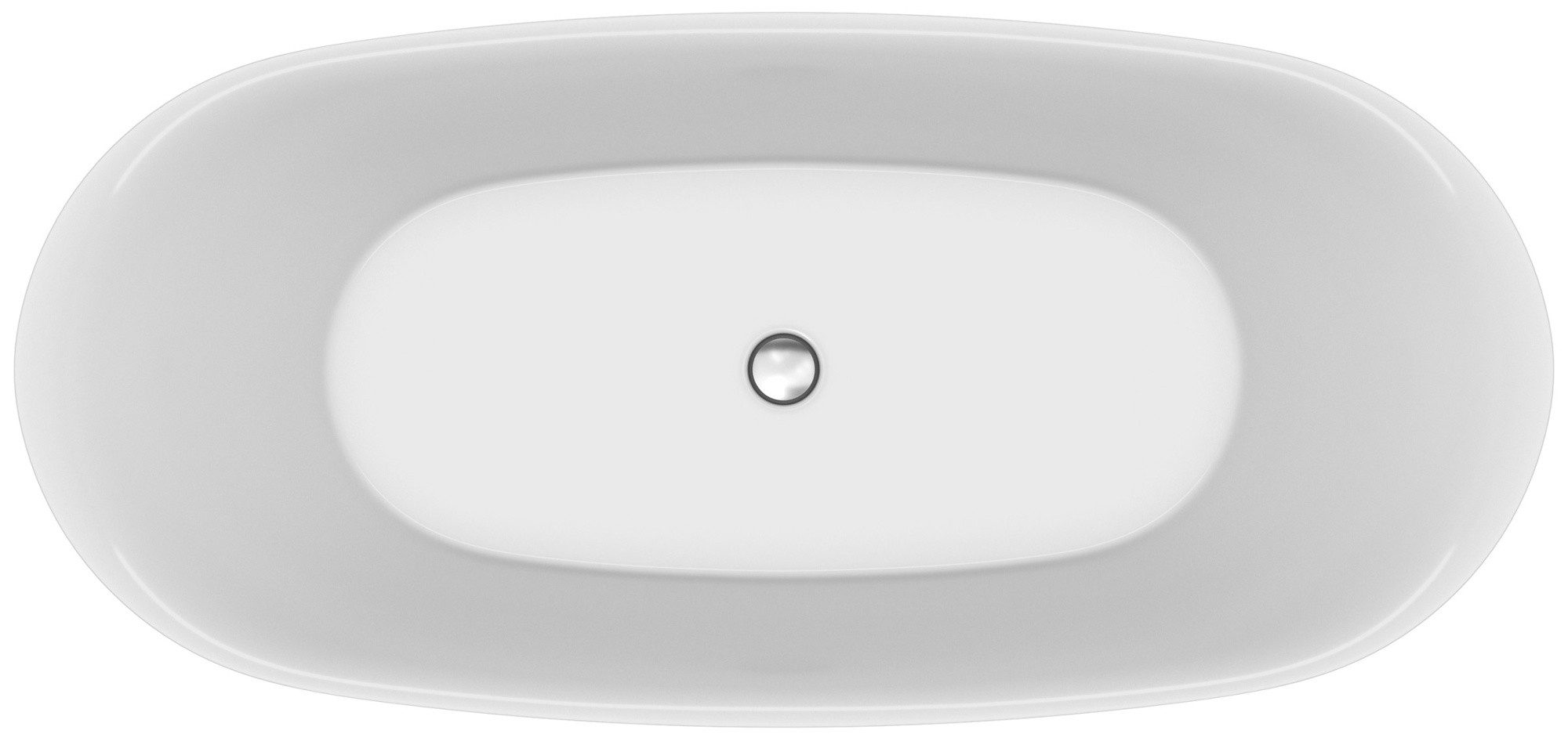 Magnolia Home Whirlpool Wanne Inverto Oval 170x80 glänzend