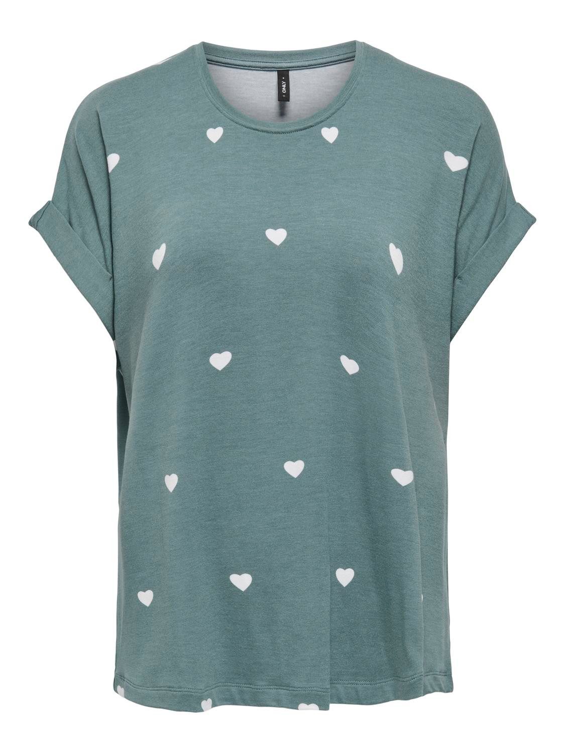 ONLY Kurzarmshirt ONLMOSTER S/S AOP TOP CS JRS Viskosemischung, regular fit günstig online kaufen