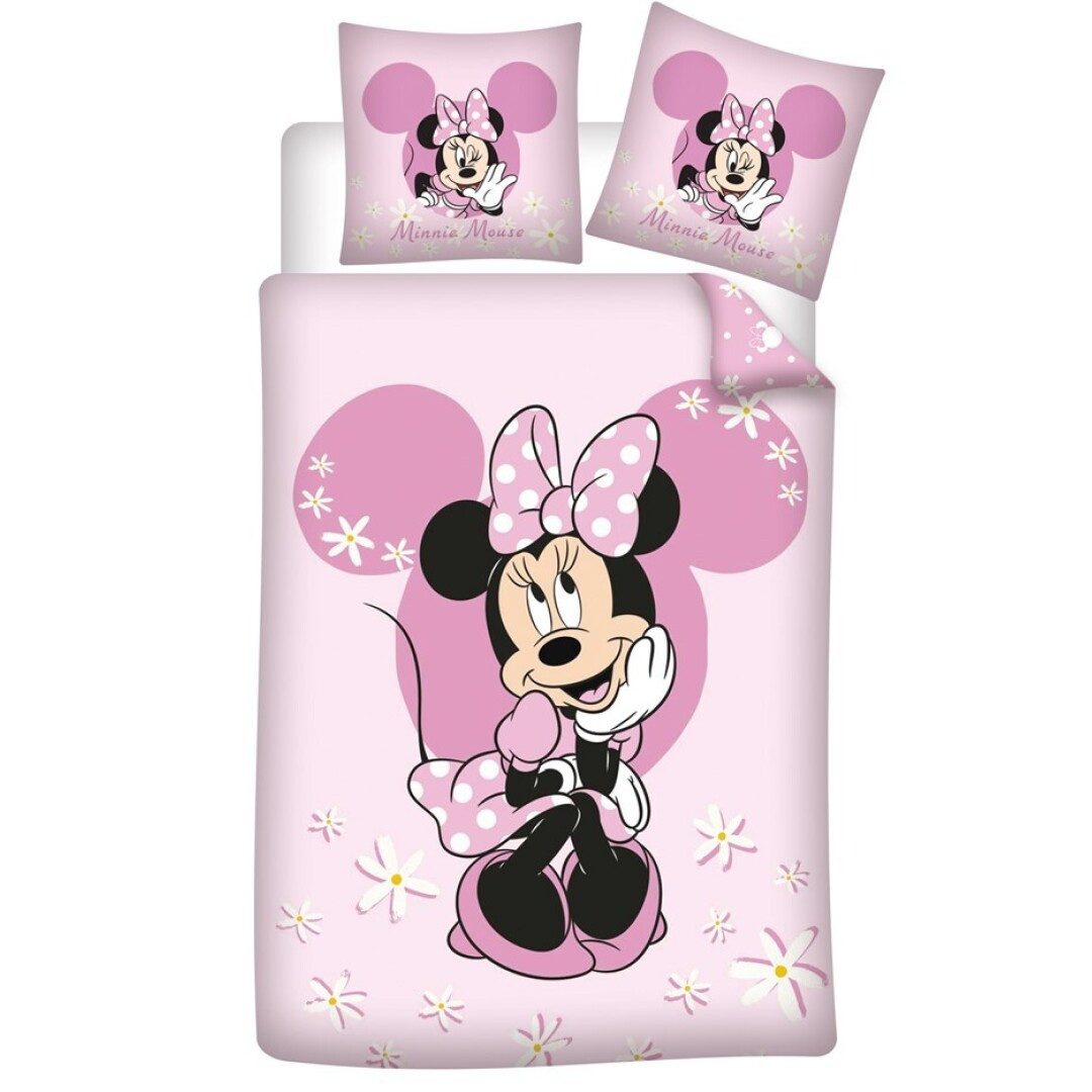 Disney Постельное белье Disney Minnie Maus Kinder Постельное белье 2tlg. Set, 2 teilig, Bettdeckenbezug 135-140x200cm Kissenbezug 65x65 cm