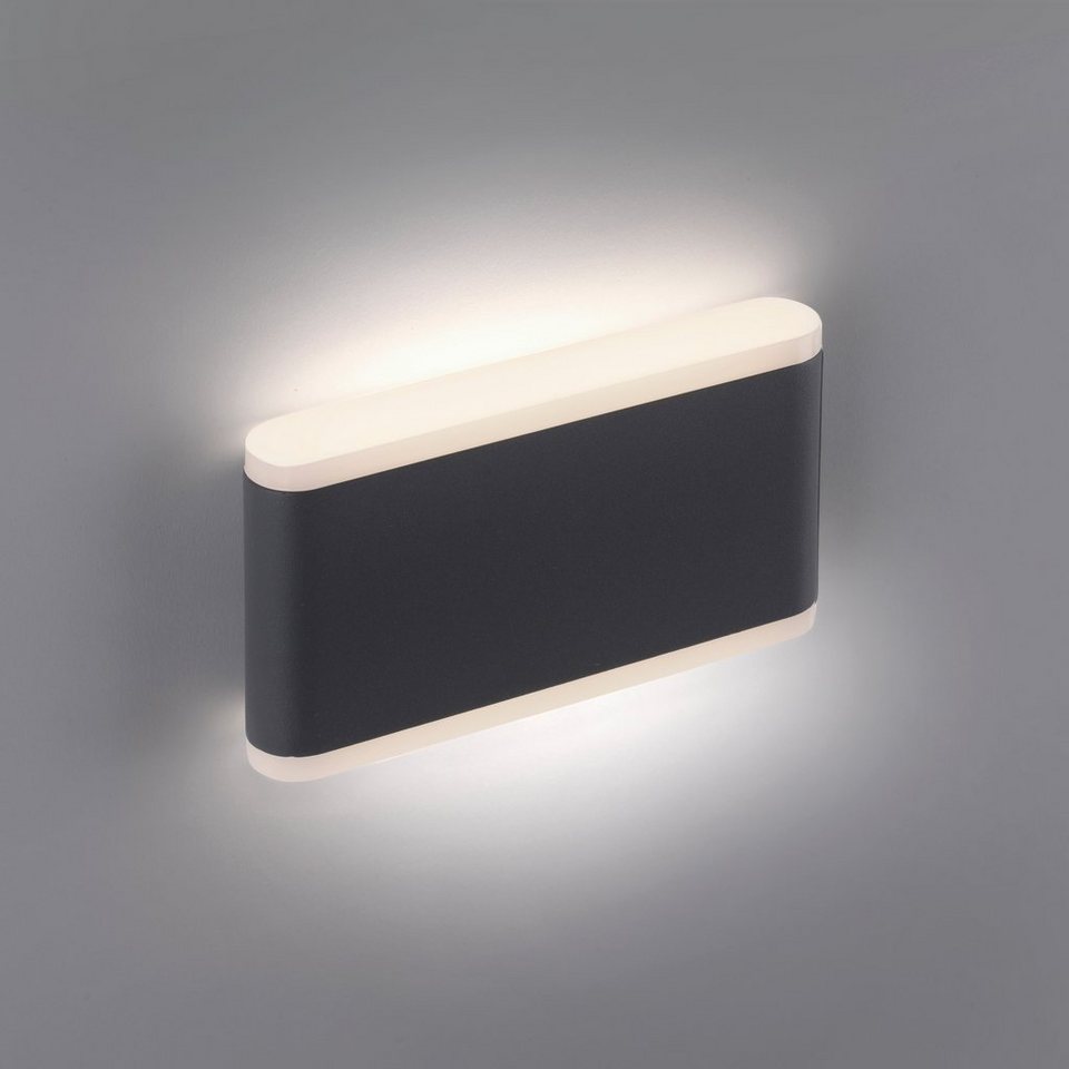 Paul Neuhaus LED Außen-Wandleuchte ELSA, LED fest integriert, Warmweiß,  IP65, Warmweißes LED Licht 3000 K
